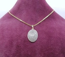 Anhänger Gold 333er mit funkelnden Zirkonia, 8 Karat Halsketten Anhänger 