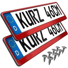 2 kurze Kennzeichenhalterungen