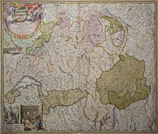 Schweiz - Potentissimae Helvetiorum Reipublicae - Homann Erben 1732 - Original