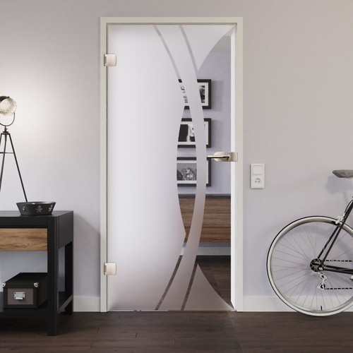 Komplettset glastür design - komplettset,