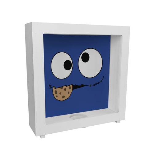 Keks monster rahmen spardose - keks-monster,