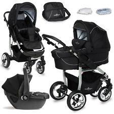 Bergsteiger Capri Kombi Kinderwagen 10-Teile-Megaset 3-in-1 + Buggy SONDERPREIS