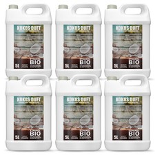 30L Bioethanol KOKOSDUFT Tischkamin Ethanolkamin Kaminethanol 6 x 5 liter