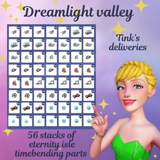Dreamlight Valley Resources 💕 Eternity Isle Timebending Parts Pack