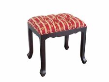 Hocker Fußhocker Sitzbank englischer Stil Massivholz mit Polsterung (2347)