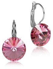 LUISIA® Ohrringe Rivoli mit Kristallen von Swarovski® - 14 mm - Strass Ohrhänger