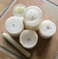 1,4 kg Kerzen?Wachsreste ?Wachs Kerzenwachs ?Kerzengießen Wachsreste ?weiss 