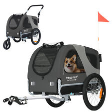 DOGGYHUT® Premium MEDIUM Hundeanhänger & Jogger 2 in 1 Fahrradanhänger