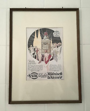 4711 Illustration Parfum Poster Werbung Vintage Plakat im Rahmen Eau De Cologne