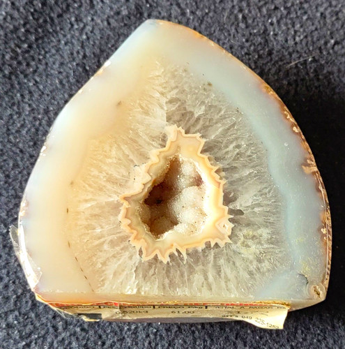 Achat geode mit quarz druse - achat, quarz-druse