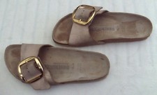 Birkenstock 39 Original Madrid Big Buckle Sandcastle Pantoletten Sandalen