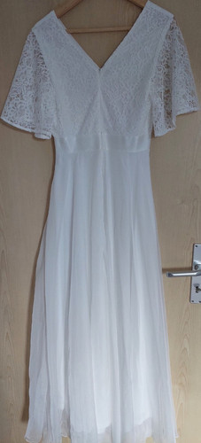 Brautkleid linie weiß - a-linie,