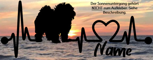Aufkleber hund malteser - hund,