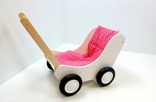 Puppenwagen weiß + Decke