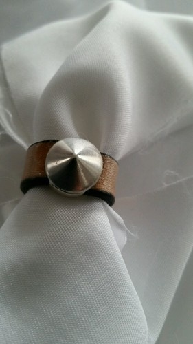 Lederring mit ringperle - lederring,