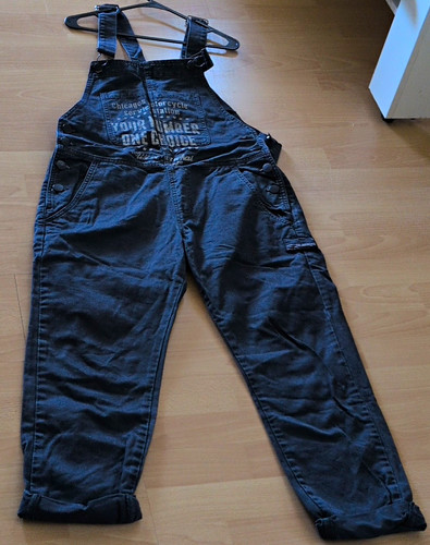 Black squad latzoverall - black,