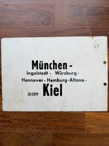 Zuglaufschild metall münchen - zuglaufschild,