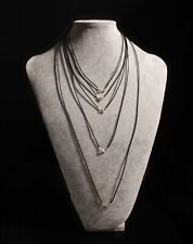 Lederkette 1,5mm 2mm Karabiner Lederband Silber 925 1,5 mm 2 mm Steinschatz