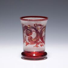 Biedermeier Becherglas mit