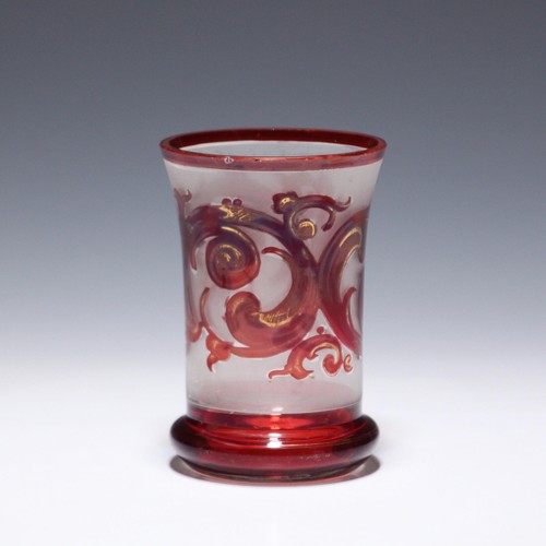 Biedermeier becherglas mit - biedermeier,