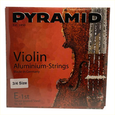 Pyramid Violine Aluminium 3/4 | Violinensaiten | Geigensaiten | 100 100 | NEU