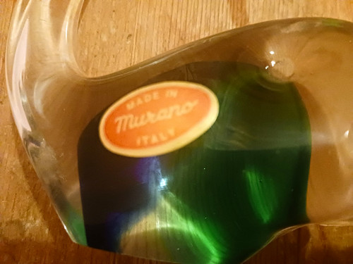 Murano kunstglas figur - kunstglas, schwan