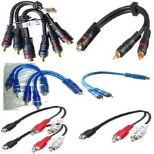 Rca cinch kabel splitter - y,