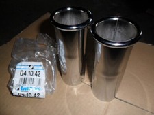 IMASAF Chromblenden 2 x NOS mit 42mm Innendurchmesser, Doppelrohr, Auspuff