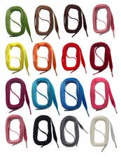 SNORS Schnürsenkel flach SAMT VELOUR 90-130cm 9mm für Sneaker Turnschuhe breit 