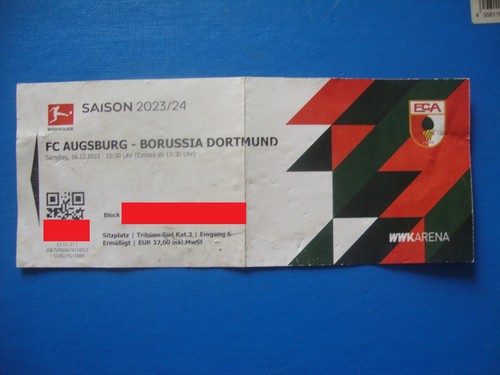 Ticket augsburg bvb - ticket, fc