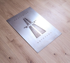 Graviertes Stahlblech Poster