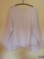 BORIS INDUSTRIES Tunika Knotensaum 46-54 EG NEU! weiß weit Stretch LAGENLOOK