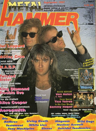 Metal hammer ausgabe 1987 - metal,