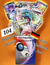 Pokemon Karten Sammlung 104 Stück | 13x Holo +V/VMAX/EX/Fullart Deutsche Edition