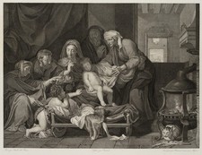 ROMANET (*1742) nach BRUN (*1619), Le Silence, Die Stille, um 1800, Rad.