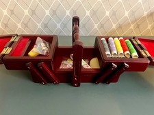 Holz Nähkästchen ausklappbar