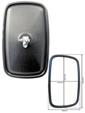 Außenspiegel Seitenspiegel UNIVERSAL 238x148 ø10 Bagger Traktor Baumaschinen LKW