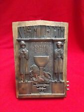 Antiker Drehkalender Dauerkalender Ewiger Kalender 1918 Kupfer Holz (A11)