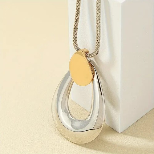 Kette mit anhänger - mit, oval