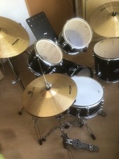 Fast Neues SONOR Schlagzeug + Double Basetrump + Sticks + Beckentasche