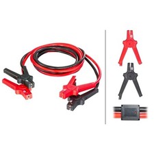 Hella Starthilfekabel 4,5 Meter 480A 12V 24V mit Überspannungsschutz