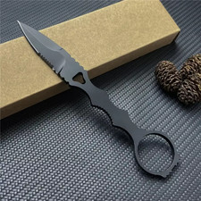 EDC Messer, Neck Knife, Ganzstahlmesser Spear Point, Back up Messer, 440C