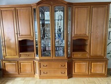 Wohnzimmerbuffet Kirschbaum mit Glasvitrine 