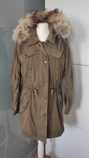 Burberry Brit Parka Echtpelz 2 in 1 Weste khaki grün S/36 neuwertig