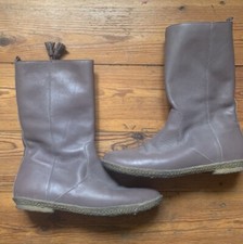 *Flip Flop Berlin Schuhe Leder Stiefelette Neuwertig Farbe Flieder Taupe Gr. 38