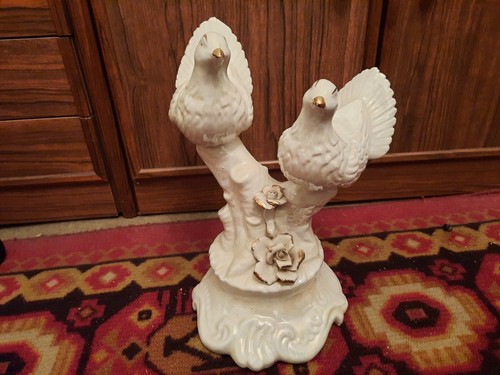 Porzellanfigur taubenpaar - porzellanfigur,