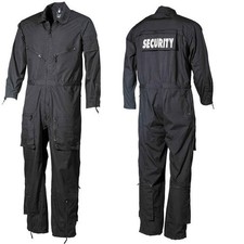 SECURITY Overall Kombi in schwarz Panzerkombi SEK  Einsatzkombi SWAT Neu S-XXL 