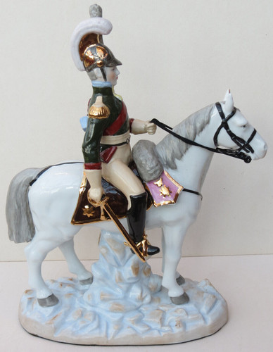 Porzellan figur pferd mit - porzellan-figur,