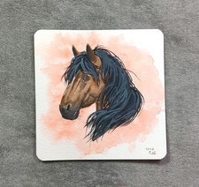 Pferd Aquarellgemälde
