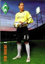 Original Autogramm Tim Wiese Werder Bremen /// Autogramm Autograph signiert sign